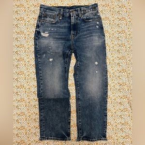 R13 boyfriend jean distressed